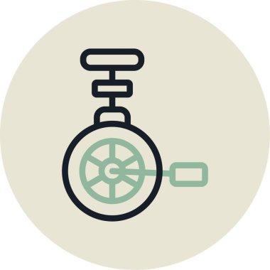 Bir araba simgesinin vektör illüstrasyonu