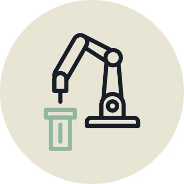 Fabrika. Web simgesi basit tasarım