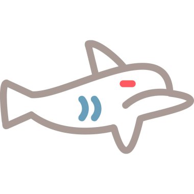 Köpekbalığı saldırısı vektör simgesi