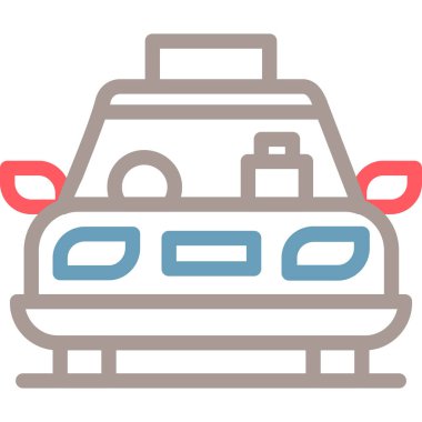 araba yıkama. Web simgesi basit illüstrasyon