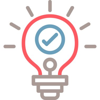 Ampul. Web simgesi basit illüstrasyon