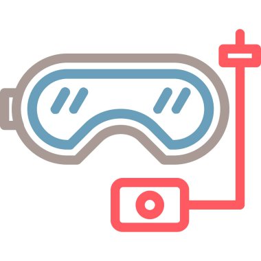 VR simgesi, vektör illüstrasyonu