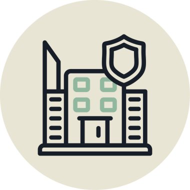 vektör şehir beyazı üzerine düz çizim