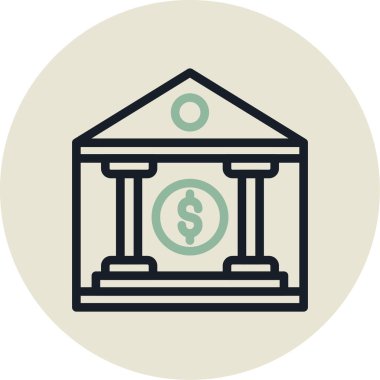 Bir binanın vektör illüstrasyonu