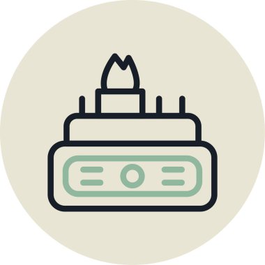 Banka kartı simgesi vektör illüstrasyonu