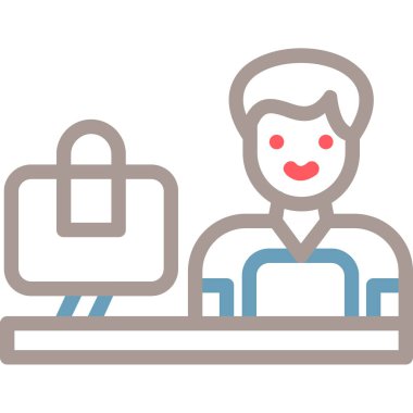 Online eğitim. Basit resimleme