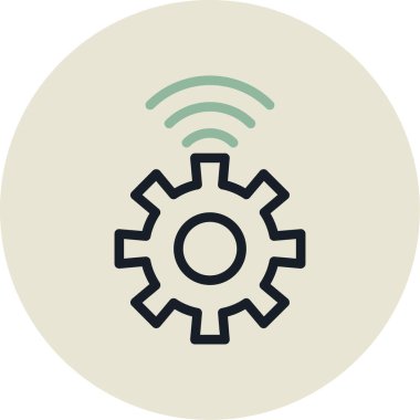 vektör simgesi, ağ ve teknolojinin çizimi