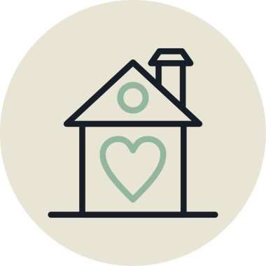 ev simgesi vektör illüstrasyonu