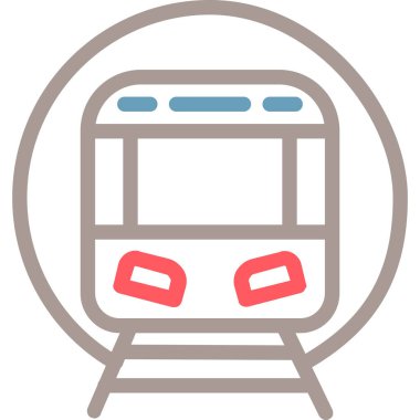 tren. Web simgesi basit illüstrasyon