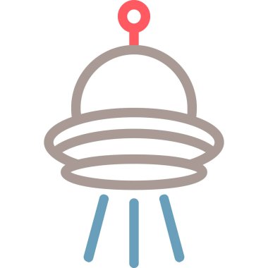 Hava balonu. Web simgesi basit tasarım