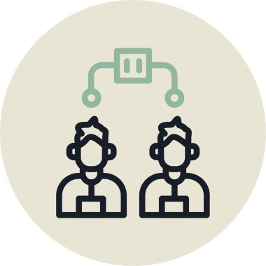 İnsan simgesinin vektör illüstrasyonu