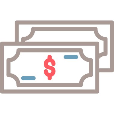 para vektörü düz renk simgesi