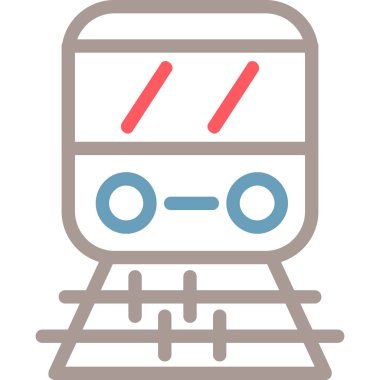 Metro simgesi vektör illüstrasyonu