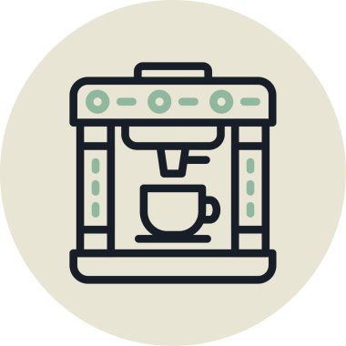 kahve fincanı ikonu vektör illüstrasyonu