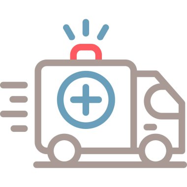 Acil Ambulans vektör simgesi