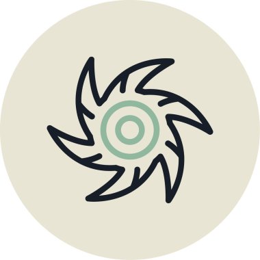 Benzersiz yaprak vektör çizgi simgesi