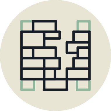 Modern yapı simgesinin vektör illüstrasyonu