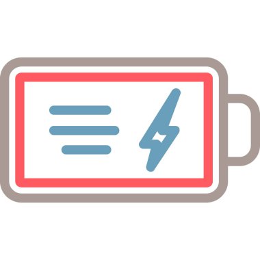 pil simgesi, vektör illüstrasyonu