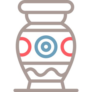 Bir şişe su ikonunun vektör çizimi