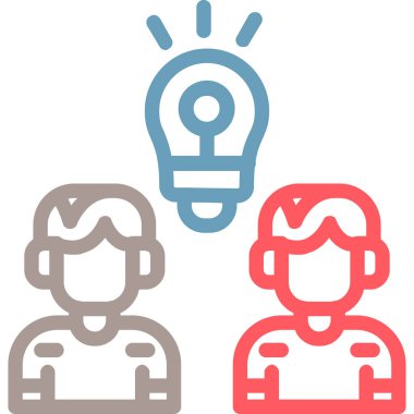 İnsan simgesinin vektör illüstrasyonu