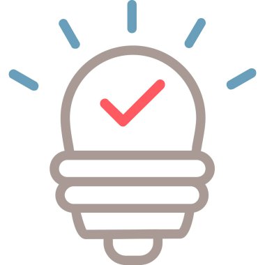 Bir fikrim var. Web simgesi basit illüstrasyon