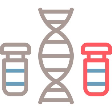 DNA molekülü vektör simgesi