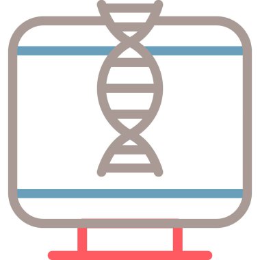 DNA yapısı vektör illüstrasyonu