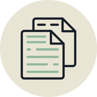 belge dosya simgesi. özet çizimi