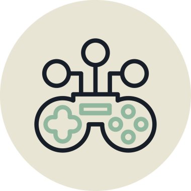 Modern simgenin vektör illüstrasyonu