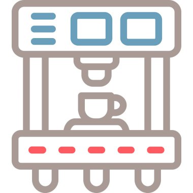 yemek arabası vektörü basit illüstrasyon