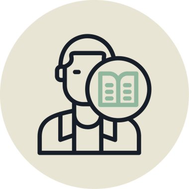 kitap simgesi vektör illüstrasyonu