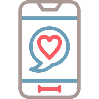 ileti ikonu vektör illüstrasyonu