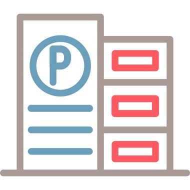 park simgesi vektör illüstrasyonu