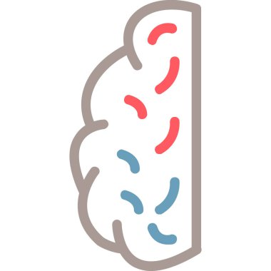 İnsan beyin vektör simgesi