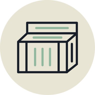 Modern simgenin vektör illüstrasyonu