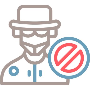 tüten simge yok, vektör illüstrasyonu