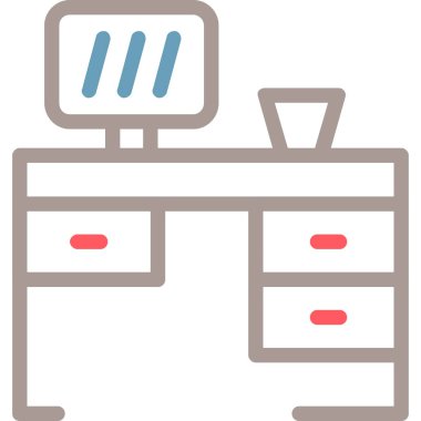 Ofis masası. Basit tasarım