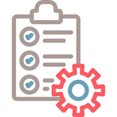 dişli simgesi vektör illüstrasyonu