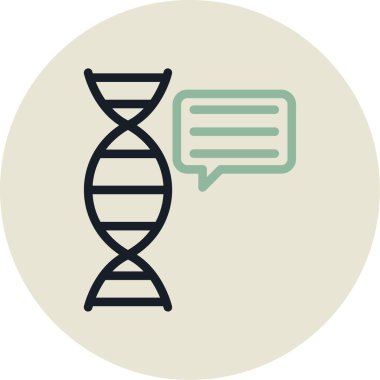 Ağ simgesi. DNA 'nın vektör çizimi