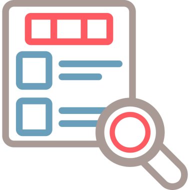 Belge. Web simgesi basit illüstrasyon