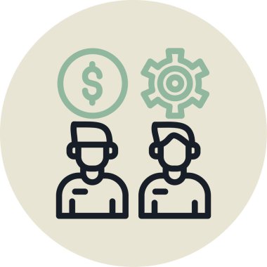 İnsan simgesinin vektör illüstrasyonu