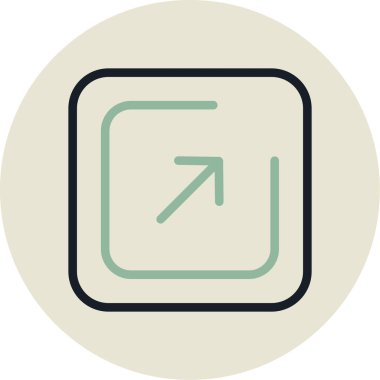 ok simgesinin vektör illüstrasyonu