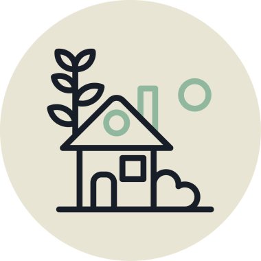 ev simgesi vektör illüstrasyonu