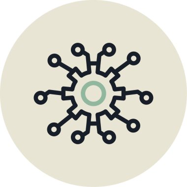 şebeke. Web simgesi basit bir illüstrasyon. bağlantı