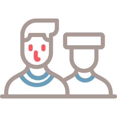 Kişisel ve ticari kullanım için takım vektör simgesi simgesi vektör çizimi..