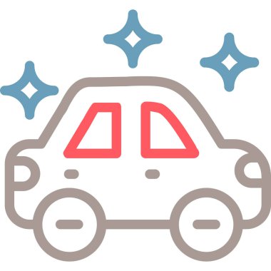 araba simgesi vektör illüstrasyonu