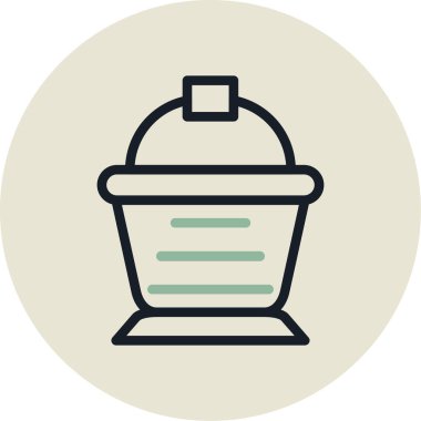 Çöp simgesi modern vektör illüstrasyonu