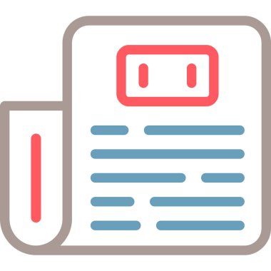 Kitap. Web simgesi basit illüstrasyon