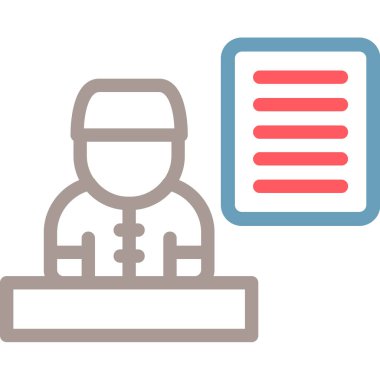 Bir insan simgesinin vektör illüstrasyonu