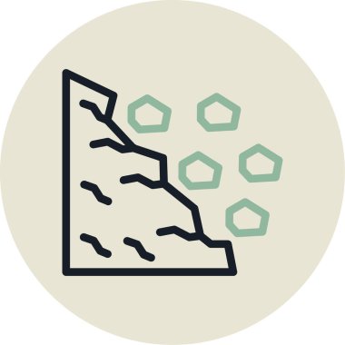 Bir yol simgesinin vektör illüstrasyonu